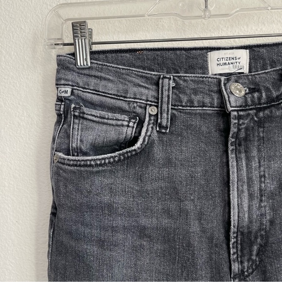 Citizens Of Humanity Premium Vintage Daphne Crop Frayed Hem Jeans - Picture 2 of 8
